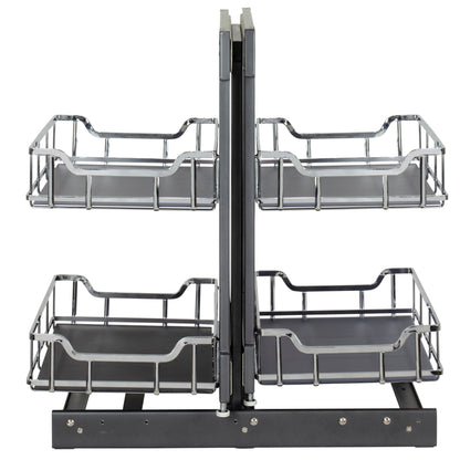 15" Polished Chrome STORAGE WITH STYLE® Full-Height Blind Corner Organizer
