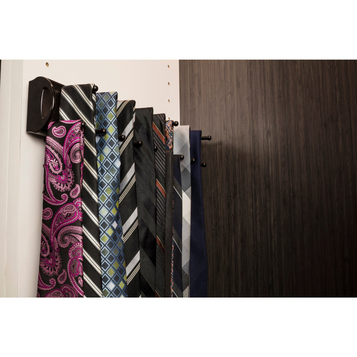 Polished Chrome 14" Tie Rack