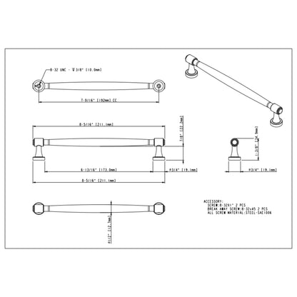 Jules 192 mm Center-to-Center Bar Pull