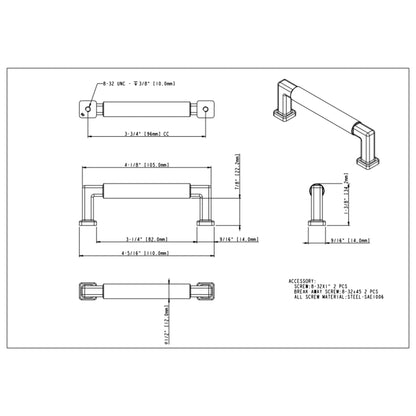 Ogden 96 mm Center-to-Center Bar Pull