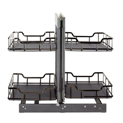 18" Black Nickel STORAGE WITH STYLE® Full-Height Blind Corner Organizer