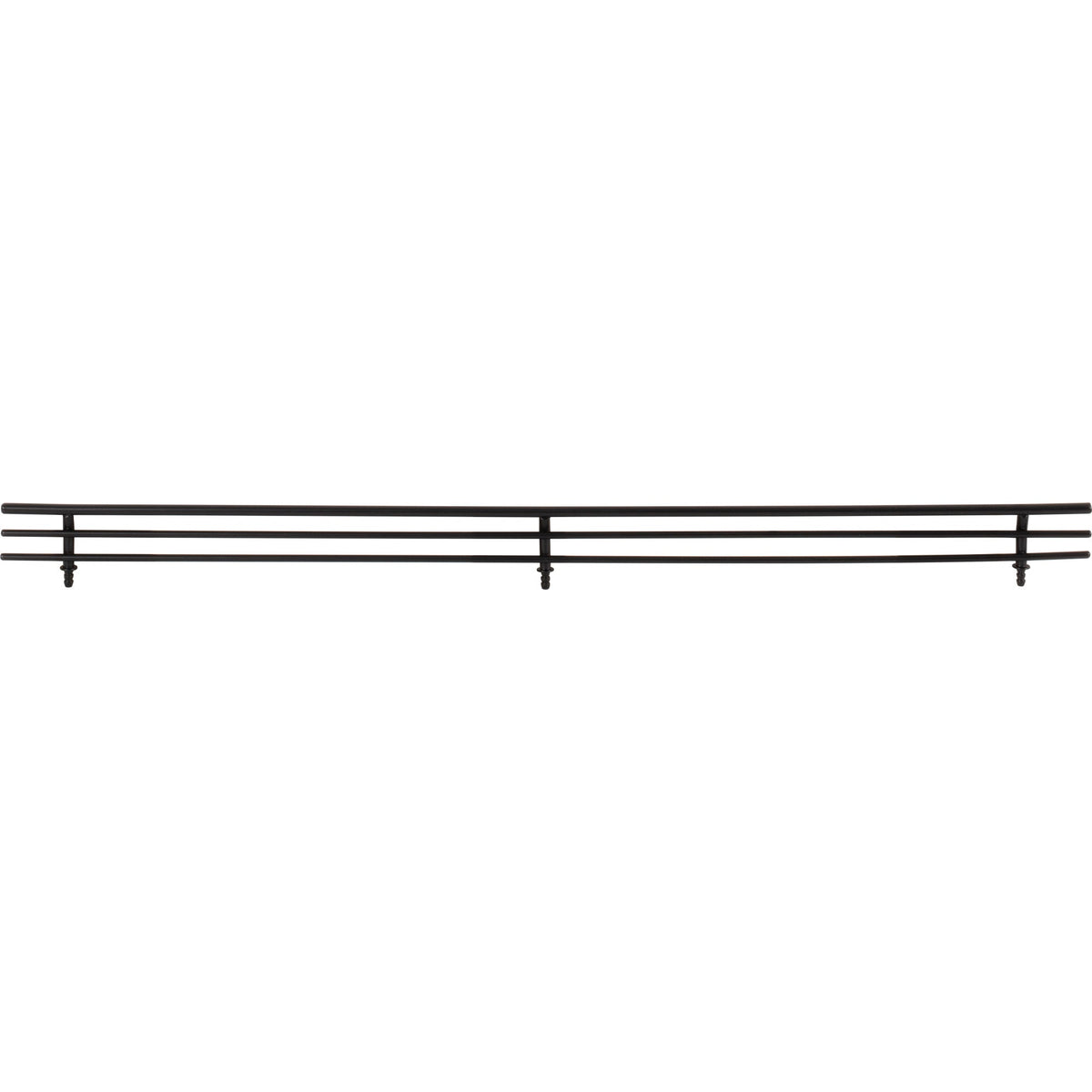 23" Wide Matte Black Wire Shoe Fence for Shelving