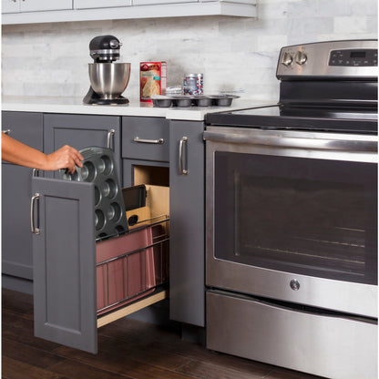 8" "No Wiggle" Soft-close Tray Divider Pullout