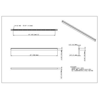 Brewer 457 mm Center-to-Center Pinch Pull