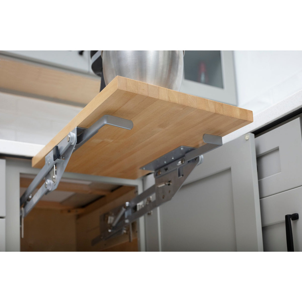 Appliance Lift with Shelf for 15" Opening, Soft-Close