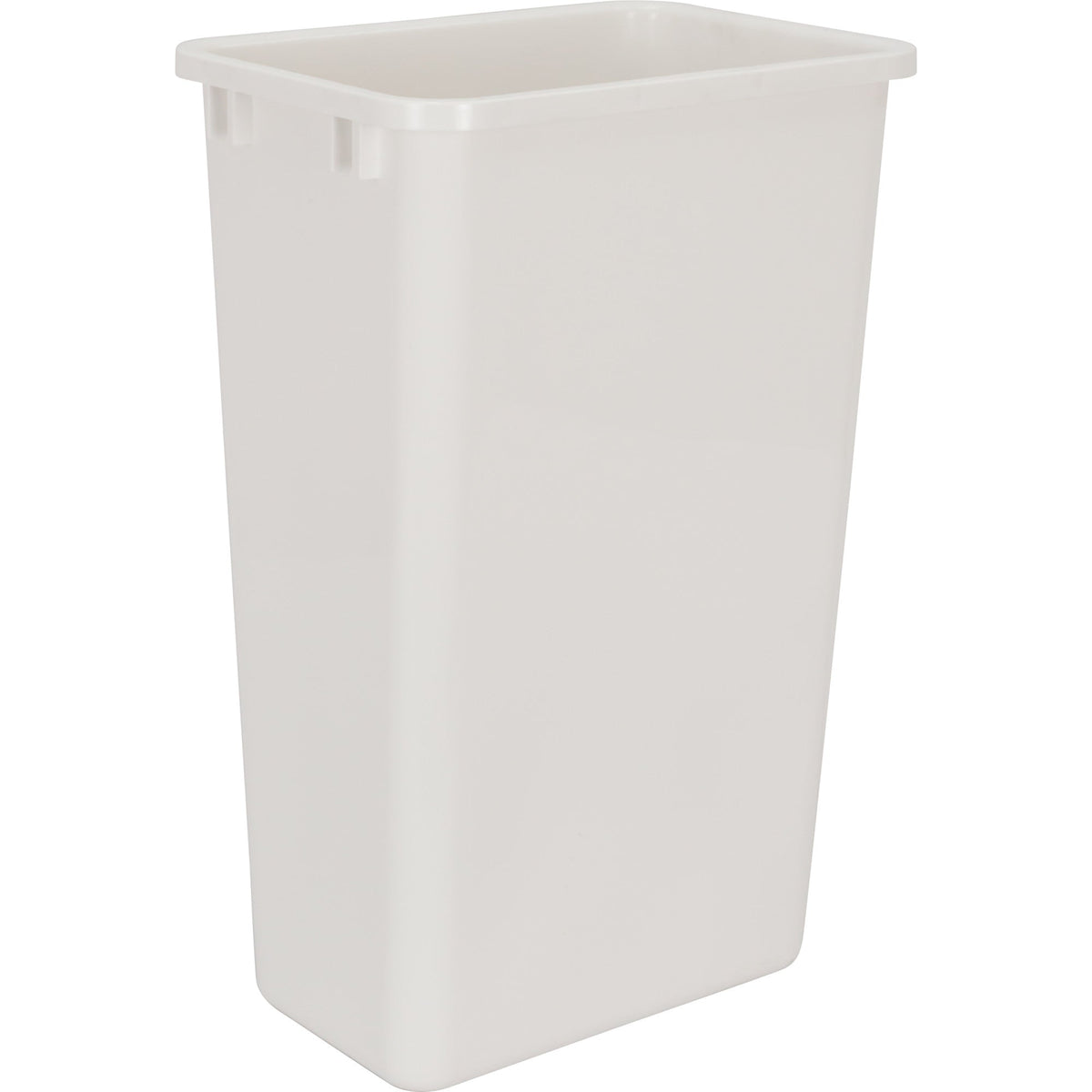 Single White 50 Quart Top-Mount Trashcan Pullout for 12" Opening