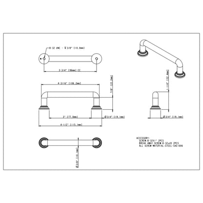 Davis 96 mm Center-to-Center Bar Pull