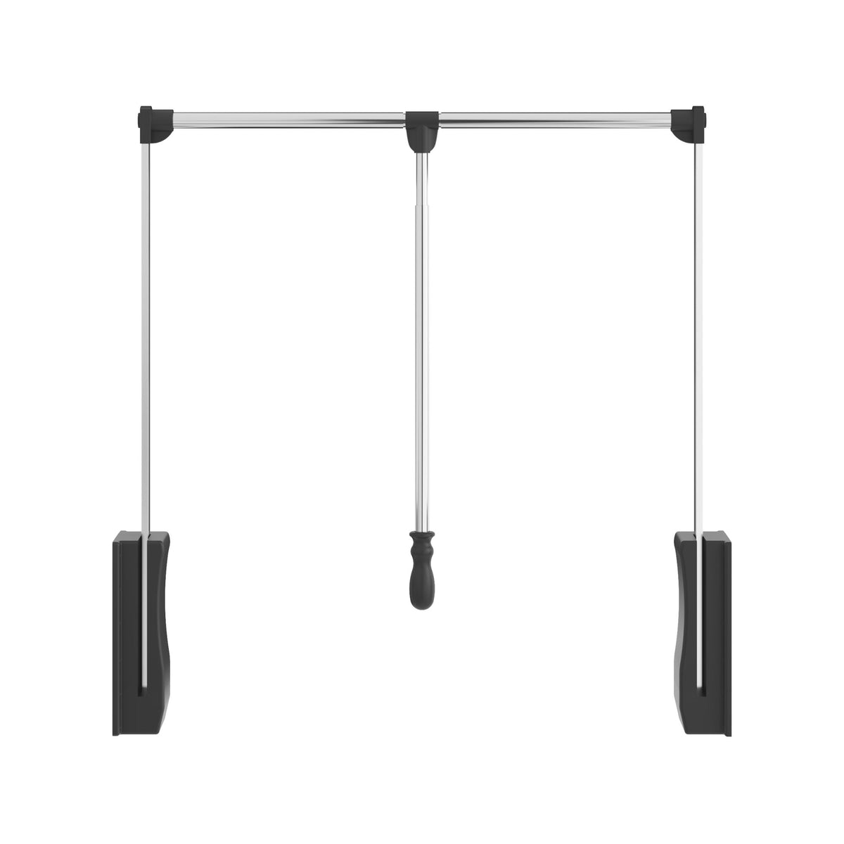 Chrome Expandable Wardrobe Lift for 33" - 48" Openings