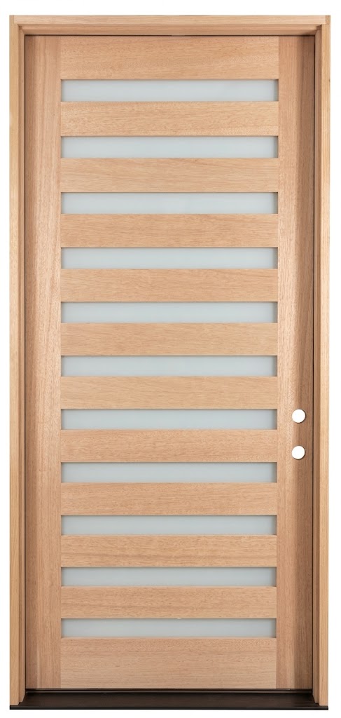 3/6x8/0 Mahogany Front Door with 11 Frosted Lites