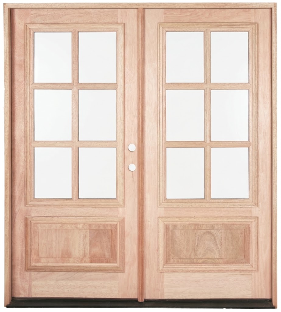 6/0X6/8 6 Lite Mahogany Prehung French Door