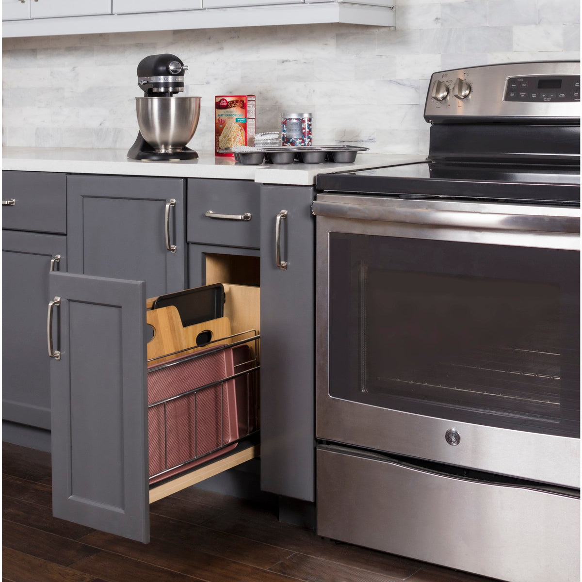 5" "No Wiggle" Soft-close Tray Divider Pullout
