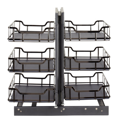 15" Black Nickel STORAGE WITH STYLE® Full-Height Blind Corner Organizer
