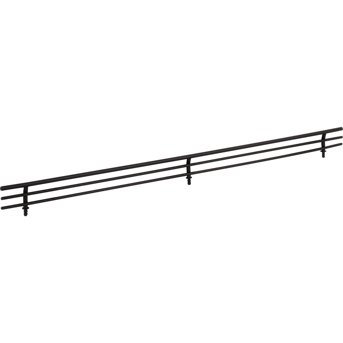 23" Wide Matte Black Wire Shoe Fence for Shelving