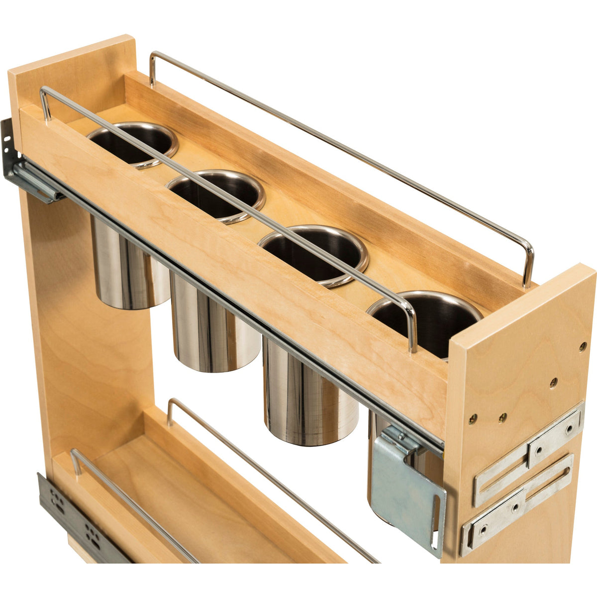5" "No Wiggle" Utensil Bin Soft-close Base Cabinet Pullout