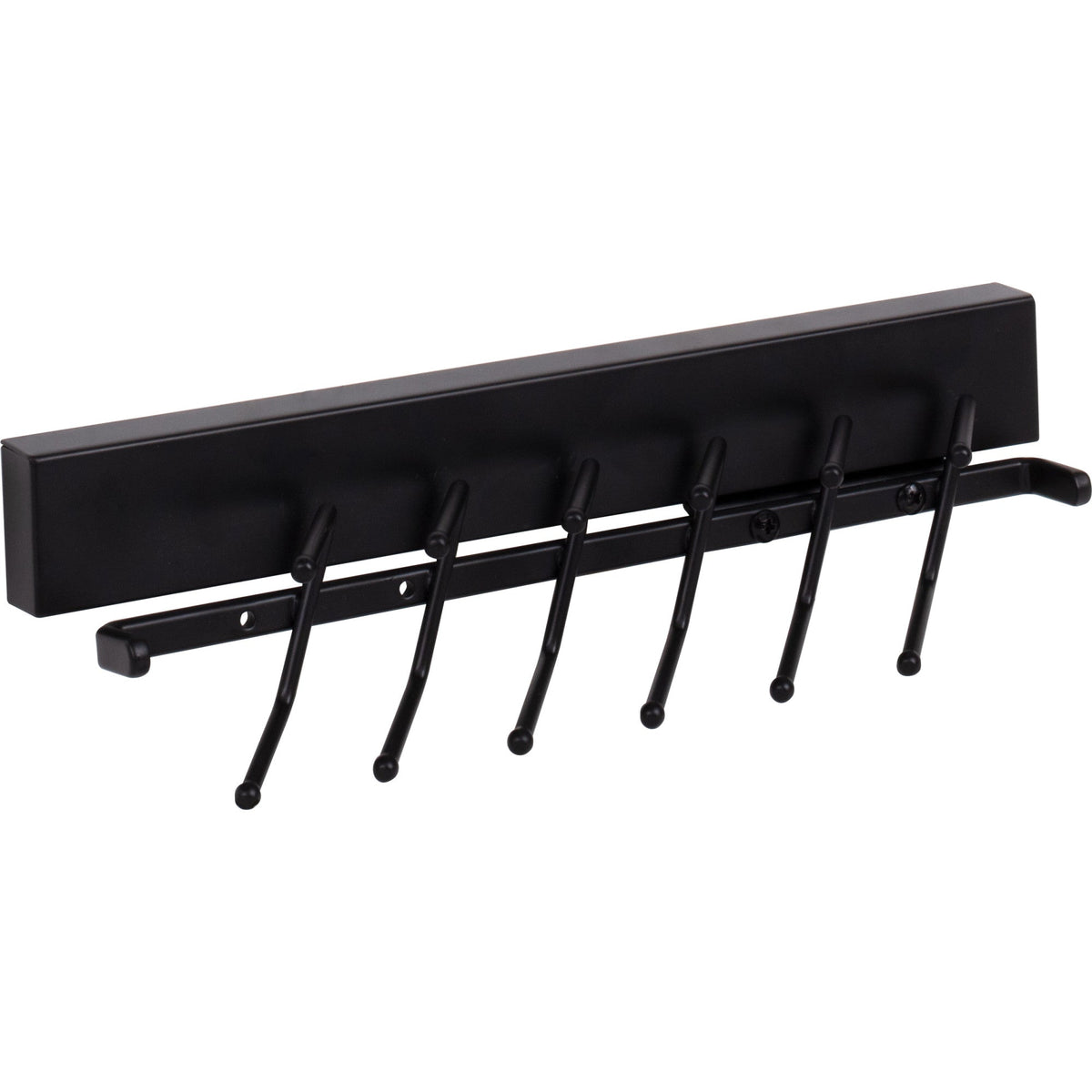 Matte Black 12" Tie Rack