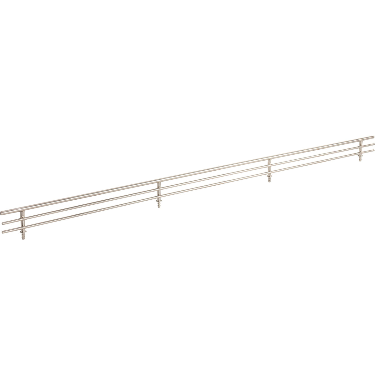 29" Wide Satin Nickel Wire Shoe Fence for Shelving