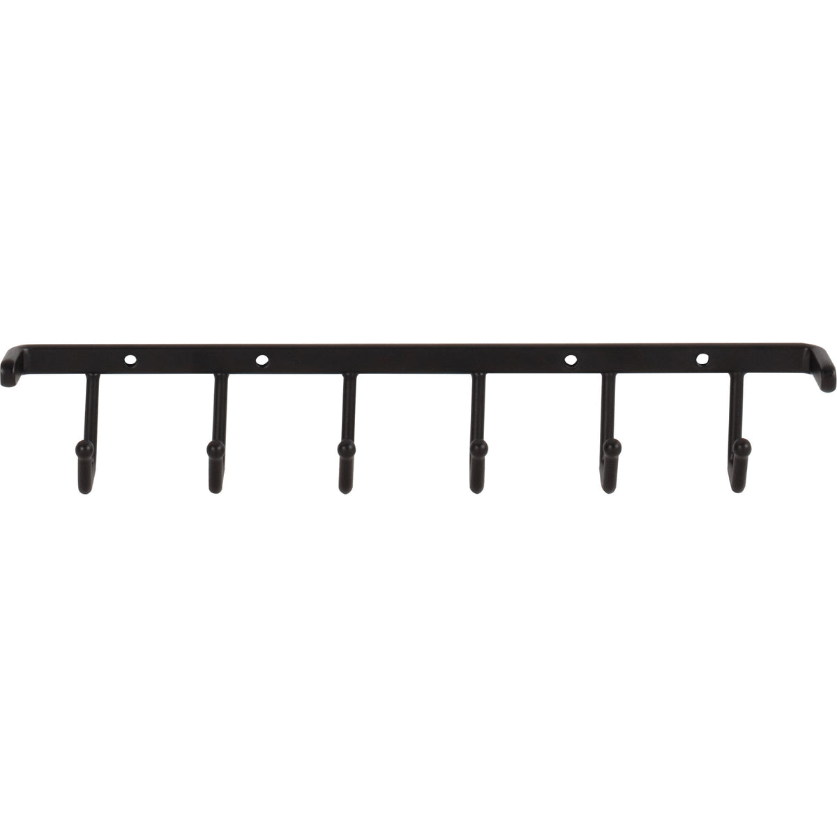 Matte Black Screw-Mount Belt Rack