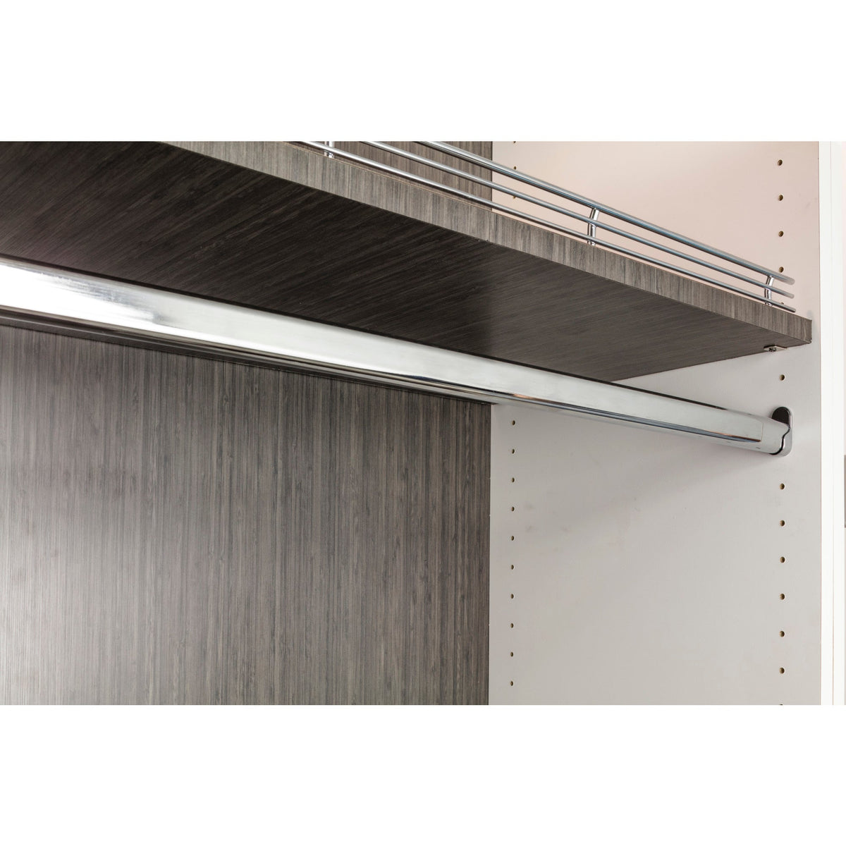 80 Chrome 19/32"x1-3/16"x12' Oval Steel Closet Rods