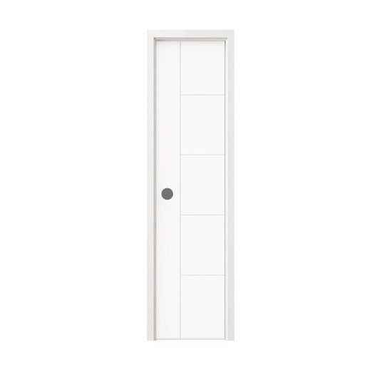18 in. x 80 in. Berkley Hollow Core Primed White MDF Prehung Interior Door