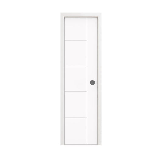 20 in. x 80 in. Berkley Hollow Core Primed White MDF Prehung Interior Door