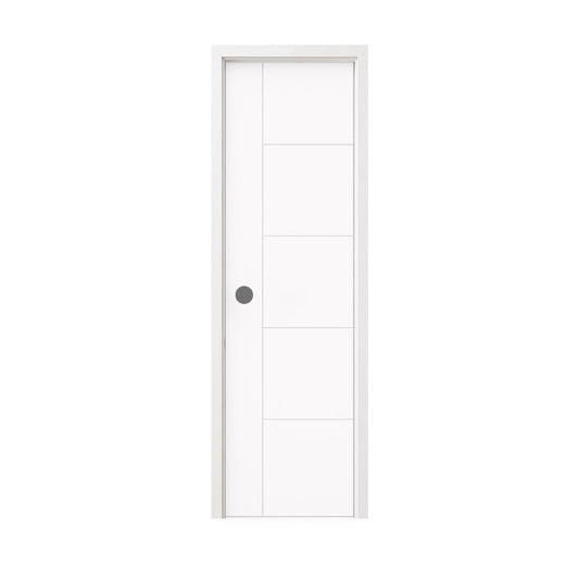 22 in. x 80 in. Berkley Hollow Core Primed White MDF Prehung Interior Door