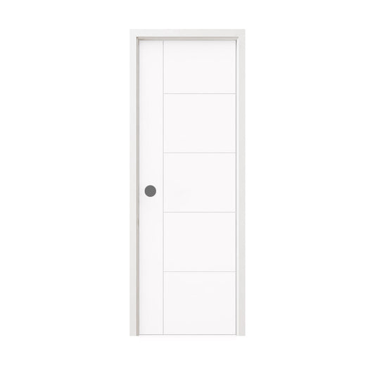 26 in. x 80 in. Berkley Hollow Core Primed White MDF Prehung Interior Door