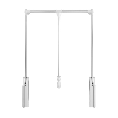 Polished Chrome Soft-close Expandable Wardrobe Lift for 25-1/2" - 35" Openings