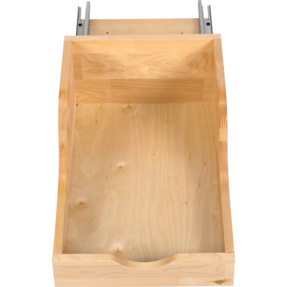15" Wood High Back Rollout for Vanity Depth