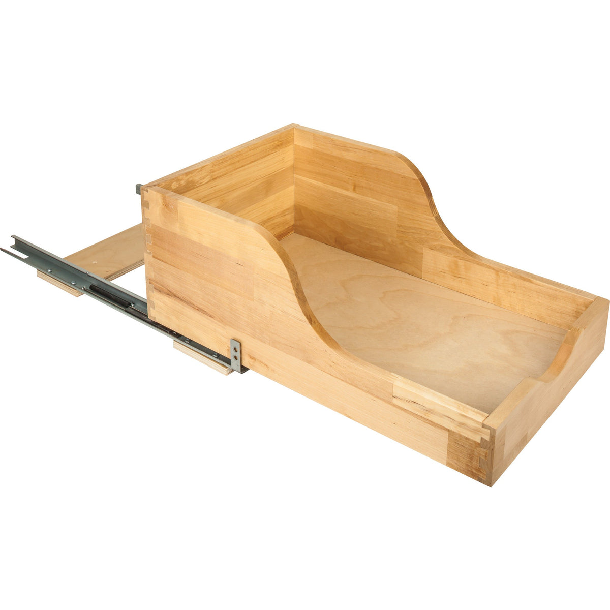 18" Wood High Back Rollout for Vanity Depth