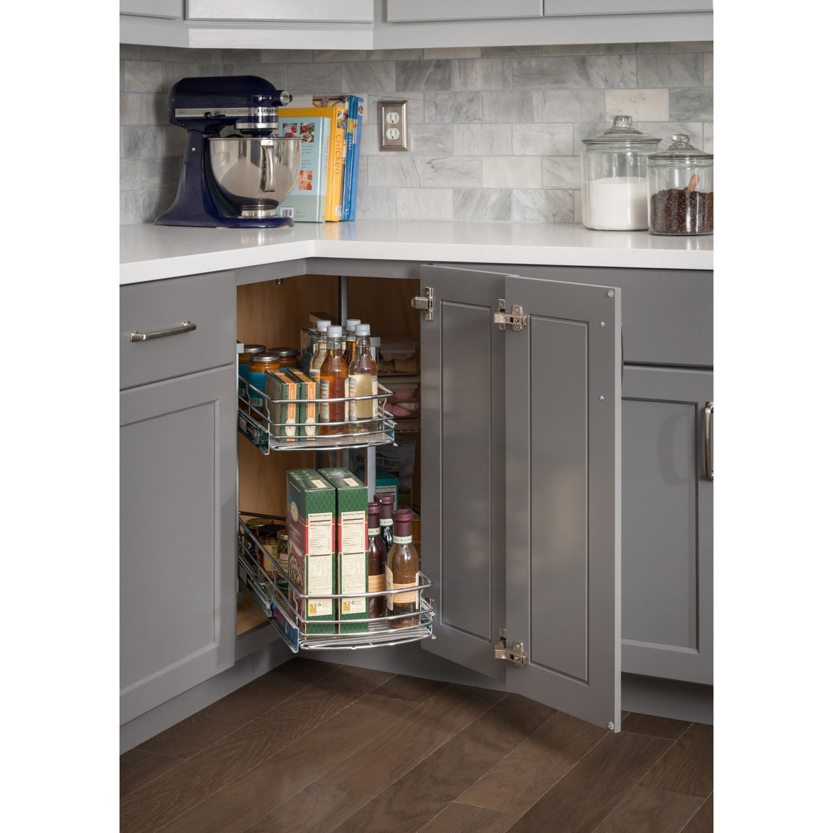Easy 360 Lazy Susan Rotating Corner Organizer