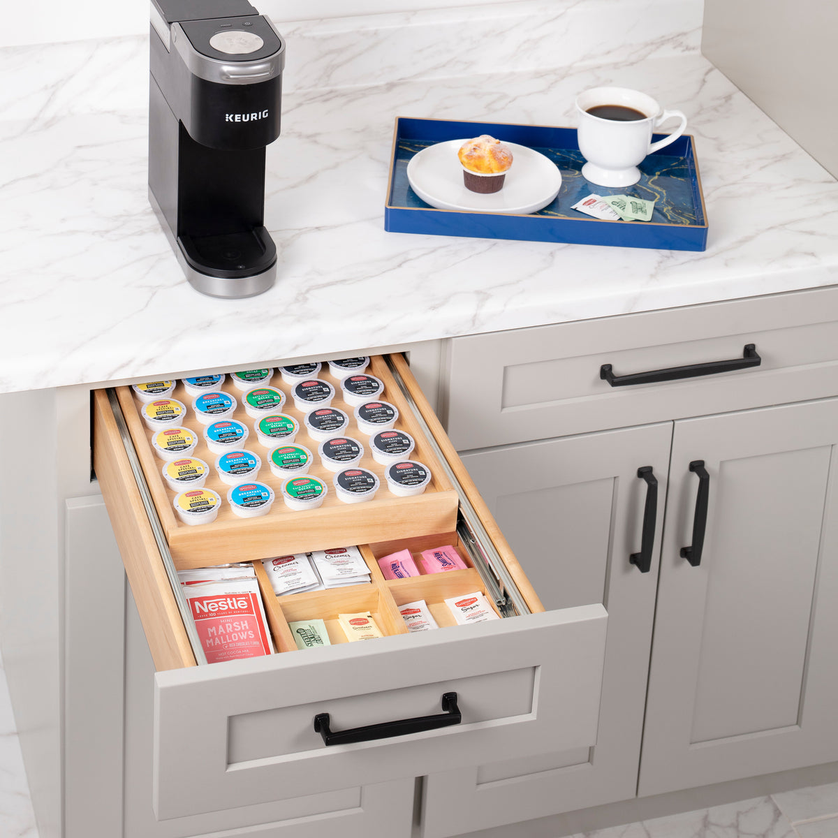15" Double Coffee Drawer