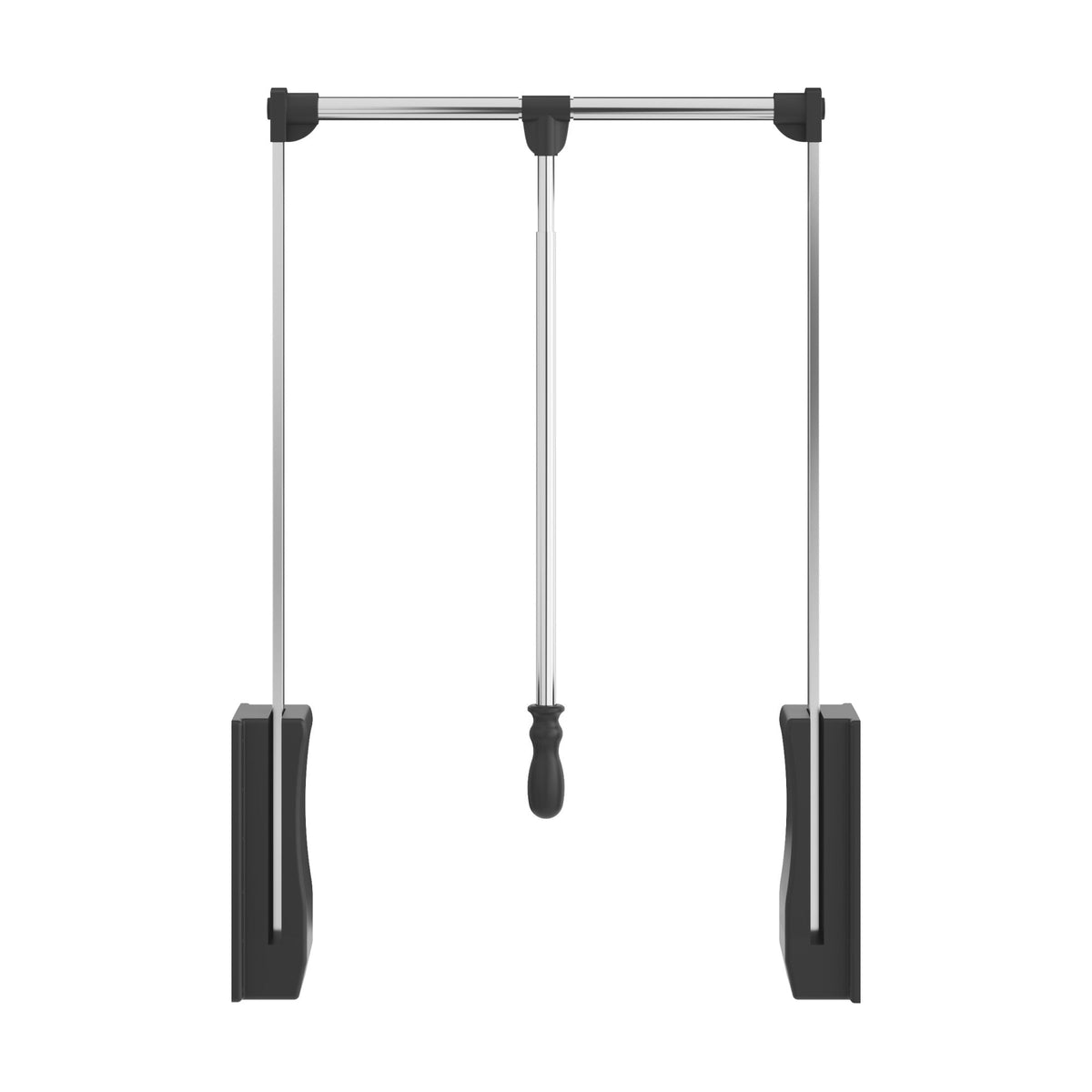 Chrome Expandable Wardrobe Lift for 21" - 24" Openings