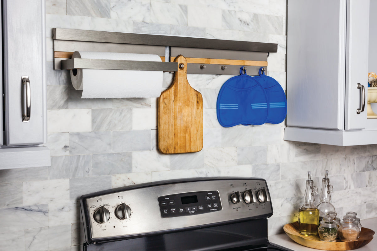 Hanging Paper Towel/Plastic Wrap Holder for SMART RAIL® Storage Solution