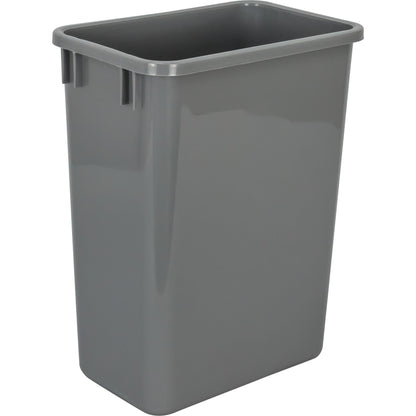Single Grey 35 Quart Top-Mount Trashcan Pullout for 12" Opening