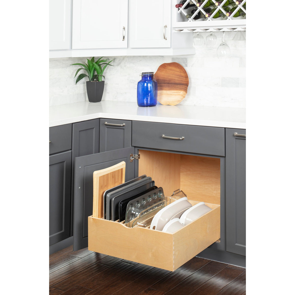 27" Wood Single Drawer Cookware Rollout