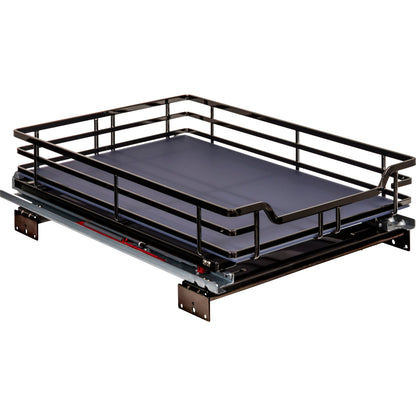 15" Black Nickel STORAGE WITH STYLE® Metal Soft-close Pullout Basket