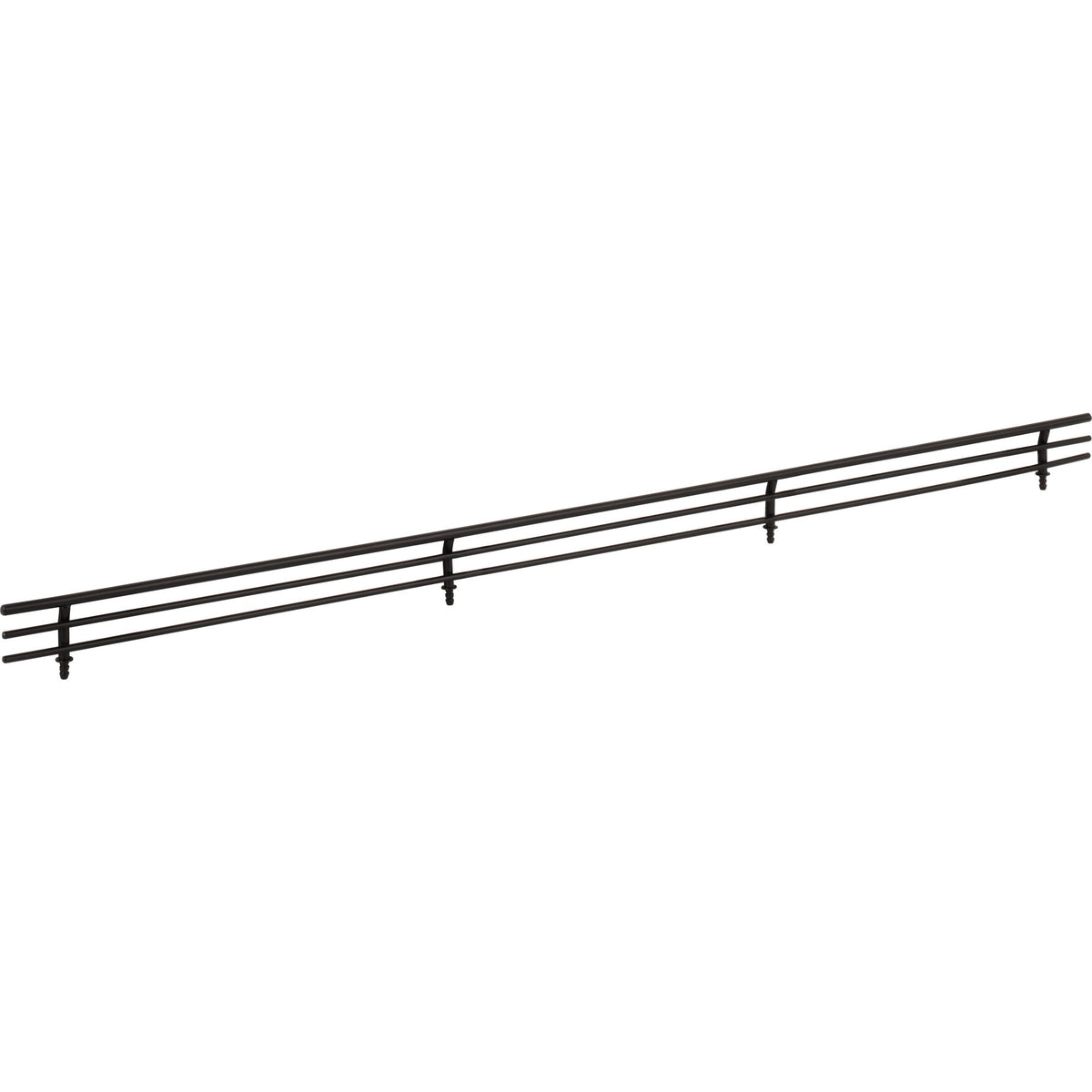 29" Wide Matte Black Wire Shoe Fence for Shelving