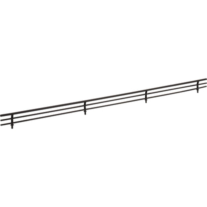 29" Wide Matte Black Wire Shoe Fence for Shelving