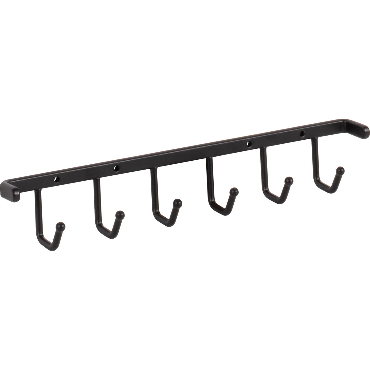 Matte Black Screw-Mount Belt Rack
