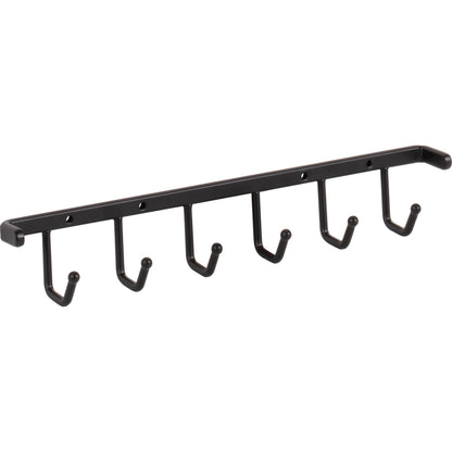 Matte Black Screw-Mount Belt Rack