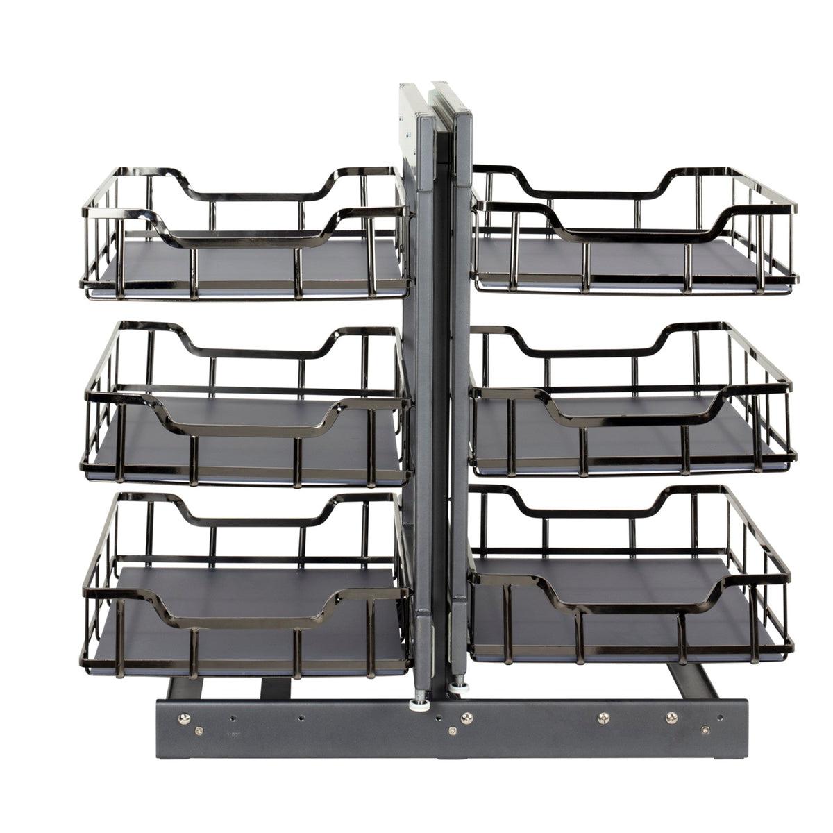 18" Black Nickel STORAGE WITH STYLE® Full-Height Blind Corner Organizer