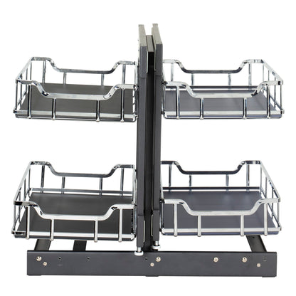 15" Polished Chrome STORAGE WITH STYLE® Blind Corner Organizer