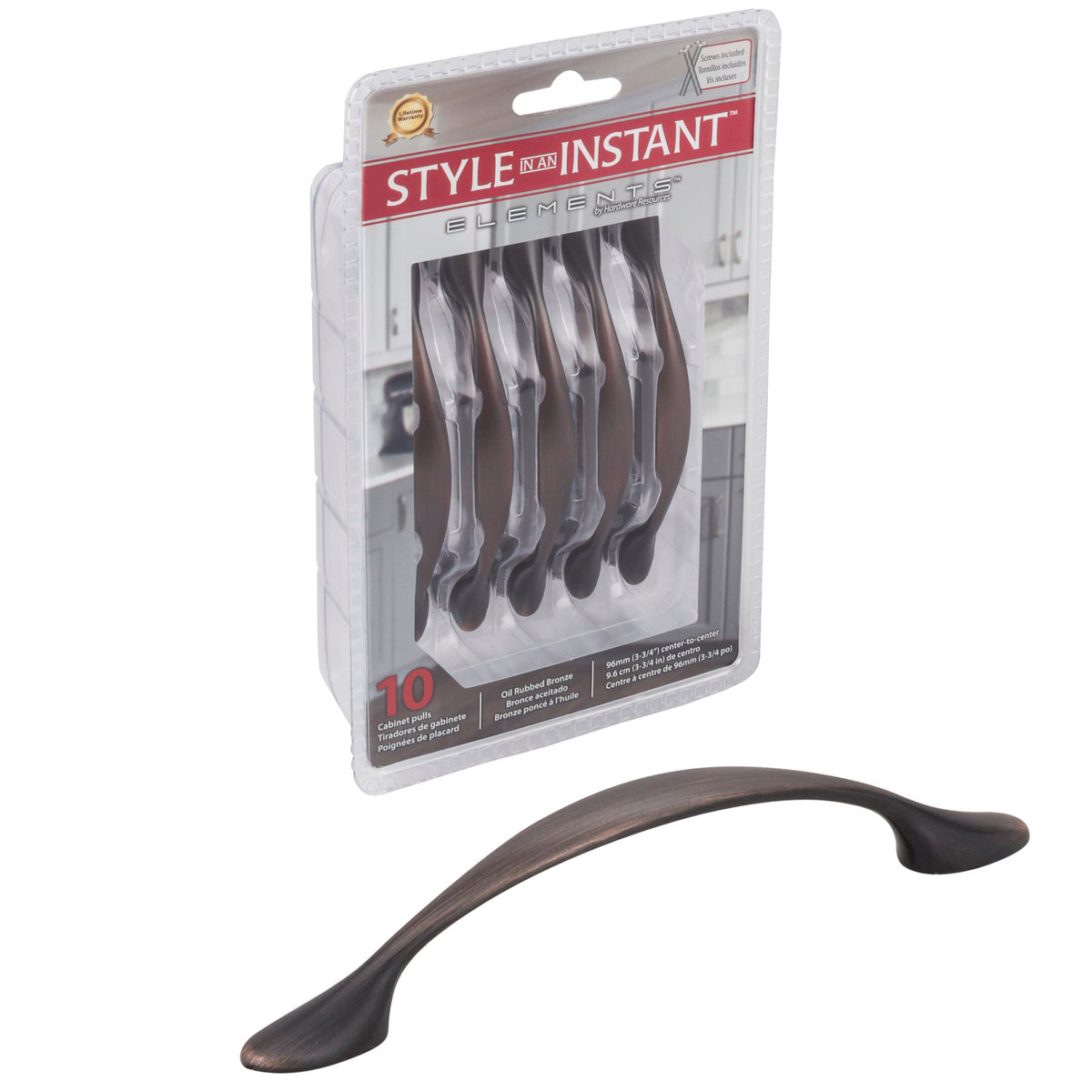 Retail Pack Hardware 96 mm Center-to-Center Bar Pull