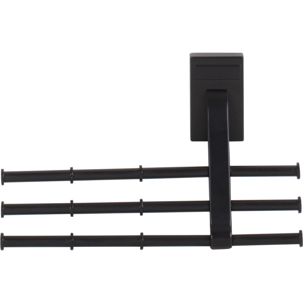 Matte Black Tri-Level Tie Organizer