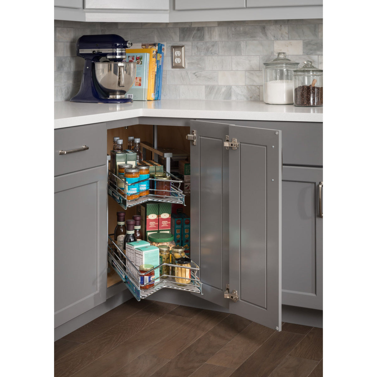 Easy 360 Lazy Susan Rotating Corner Organizer