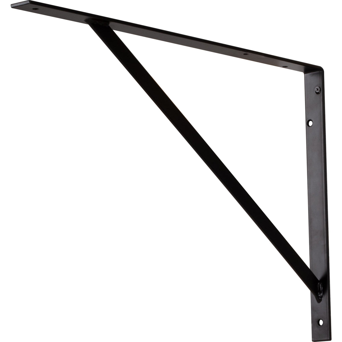Matte Black Heavy-Duty Shelf Utility Bracket