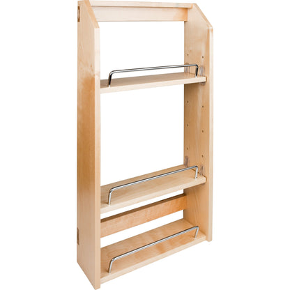 15" Wood Door Mount Spice Rack