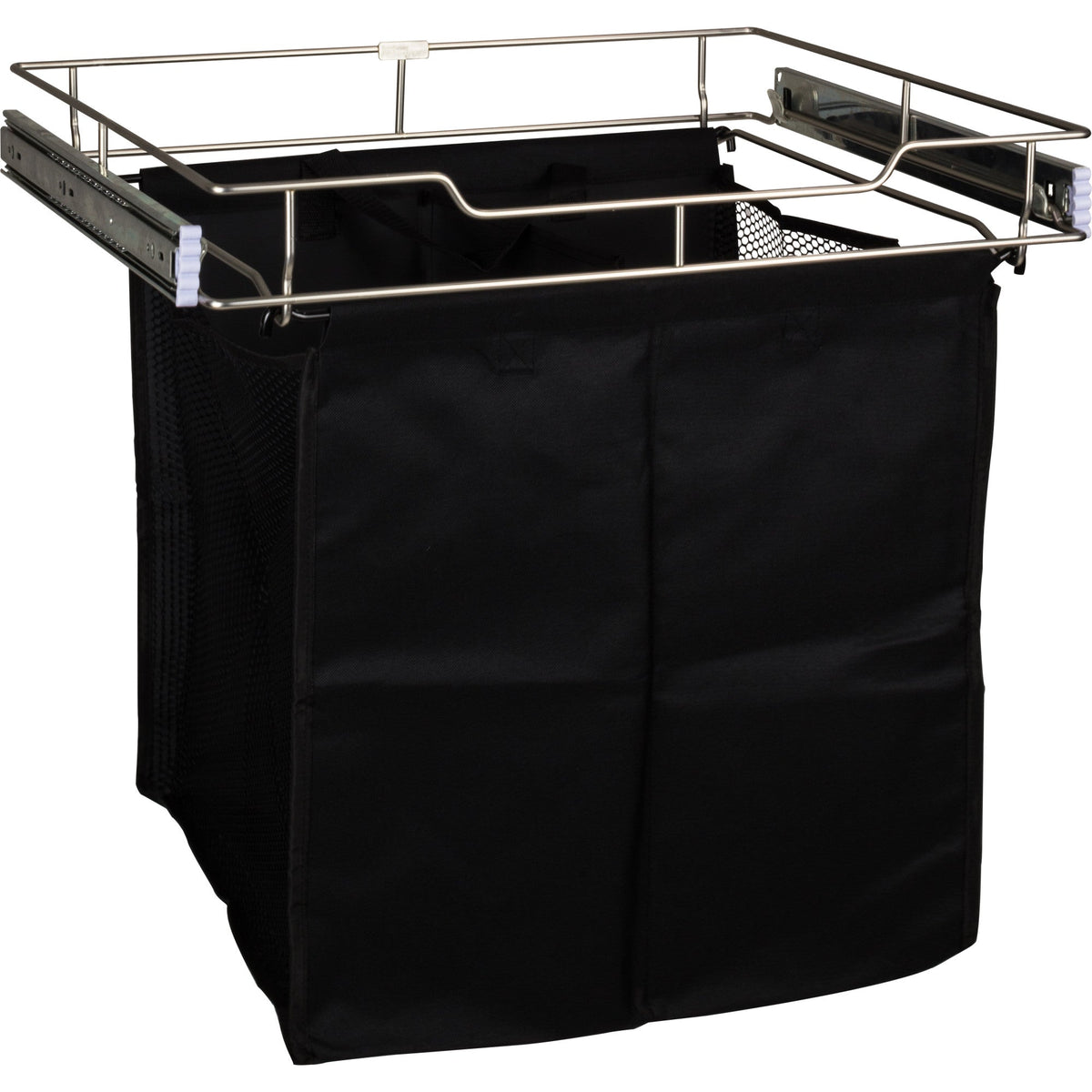 Dark Bronze 18" Deep Pullout Canvas Hamper with Removable Laundry Bag