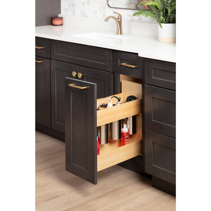 8" "No Wiggle" Powered Vanity Pullout for 12" Standard Door/Drawer Base Cabinet