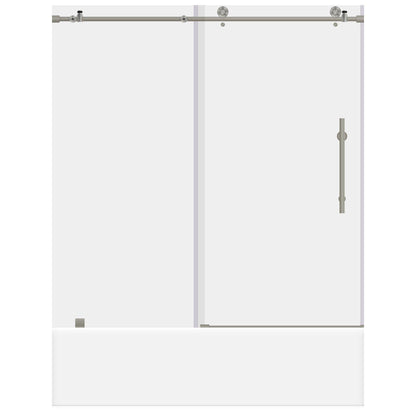 56-60 W x 62 H  Sliding Bathtub Door ULTRA-C Brushed Nickel